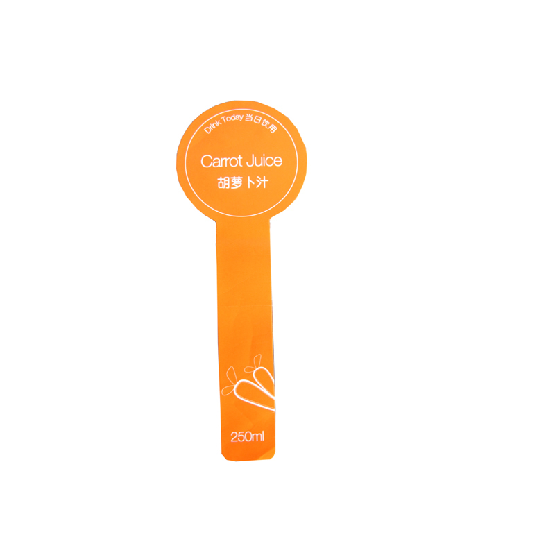 Customized Shape Logo Printing Orange Paper Sticker Label Wholesale High Quality Stickers